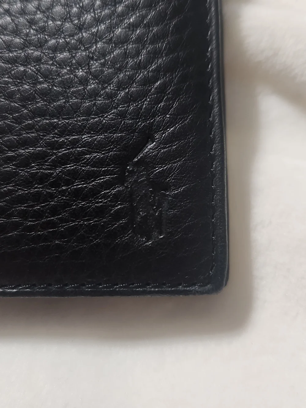 Polo by Ralph Lauren Black Leather Bifold Wallet With Original Box